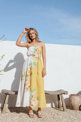 Marlia Maxi Dress - Yellow Poppy