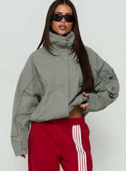 Shoreline Windbreaker Jacket Grey