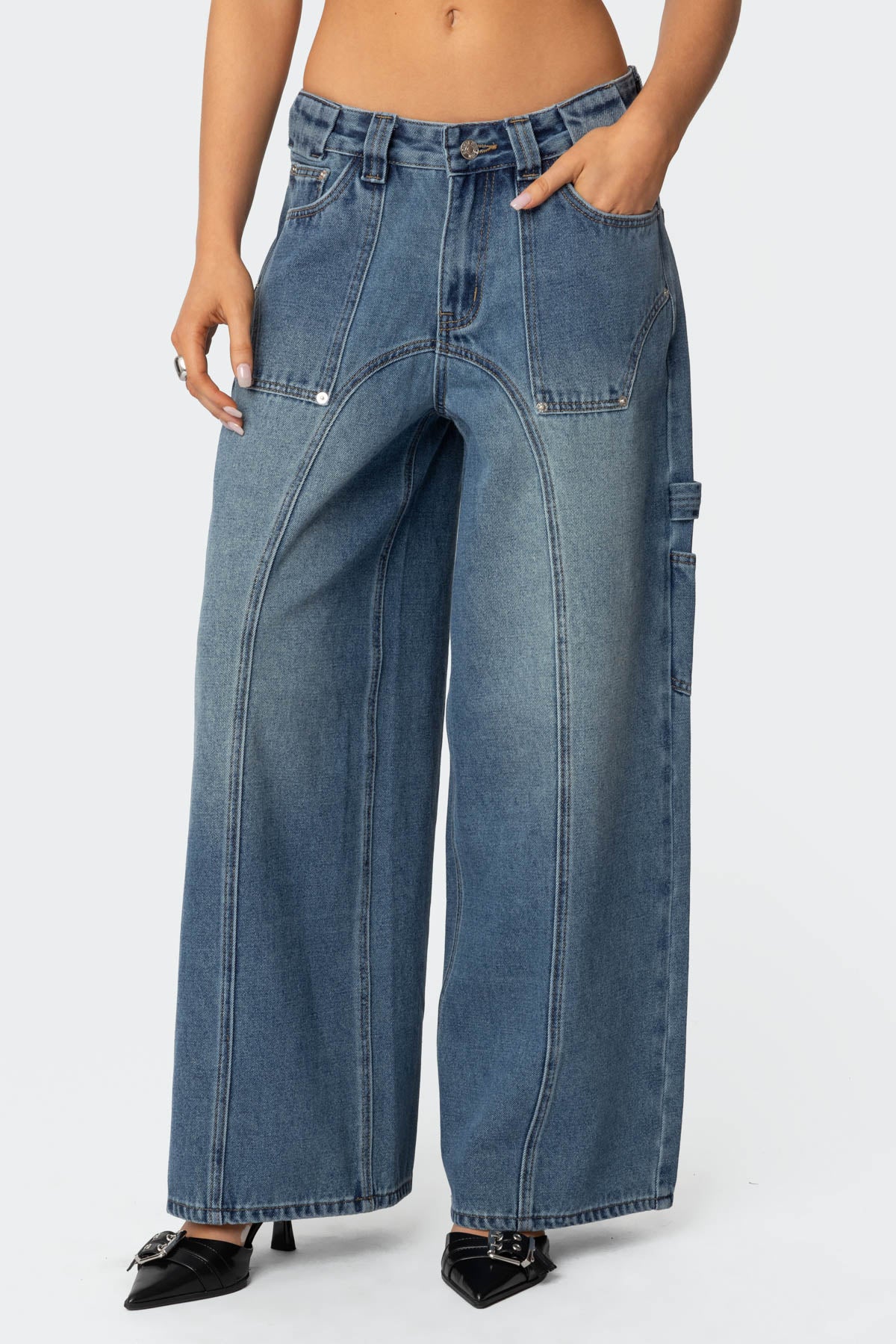 Tal Low Rise Baggy Carpenter Jeans