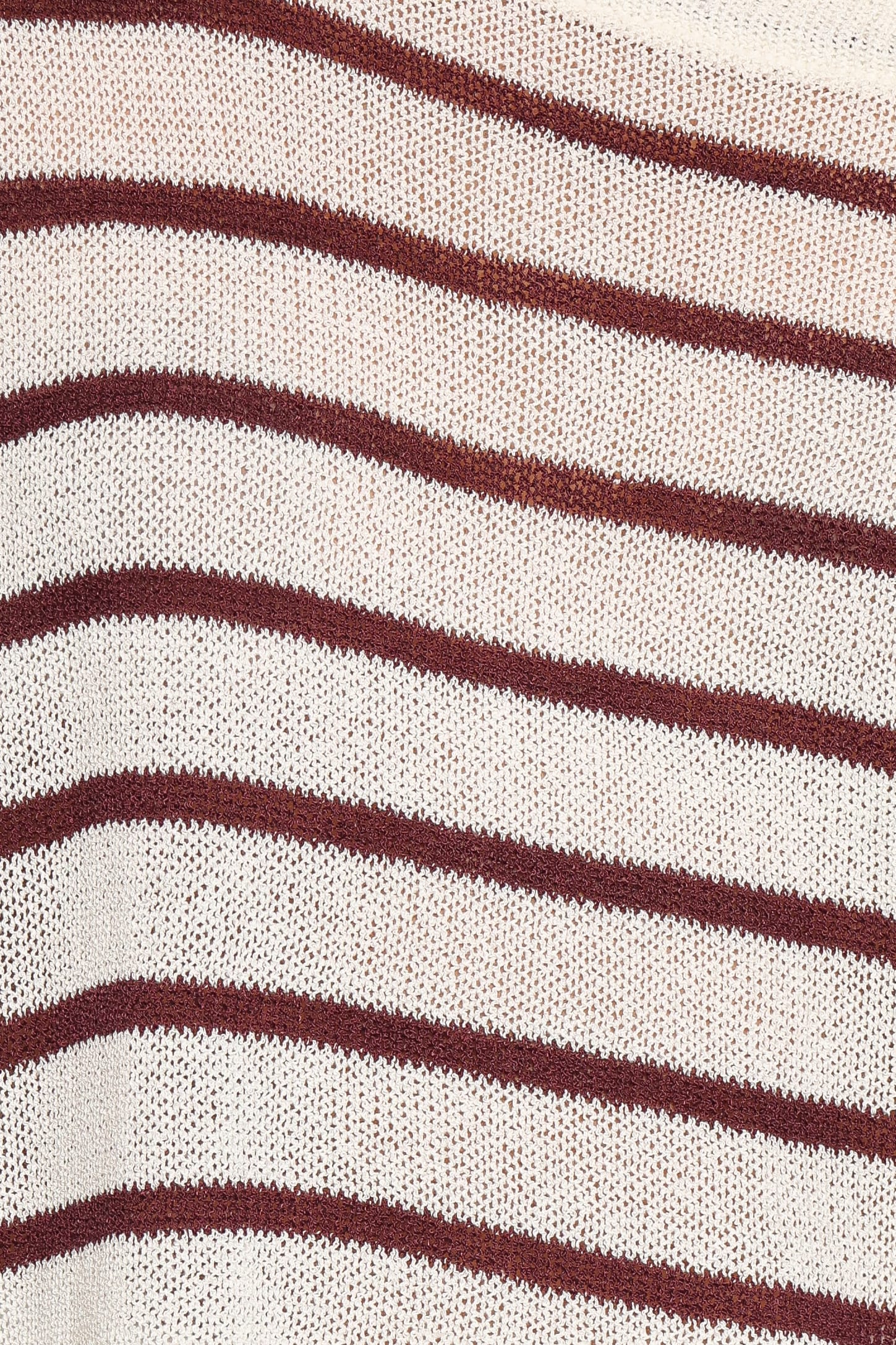 Janie Knitted Short Set - White Plum Stripe