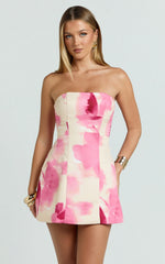 Peach Mini Dress Peach